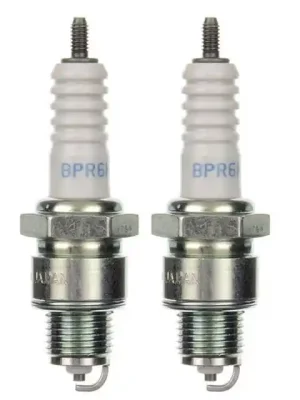 2x Zündkerze BPR6HS Zündkerzen Set 2 Stück für Motorrad / Roller / Scooter Nur Heute