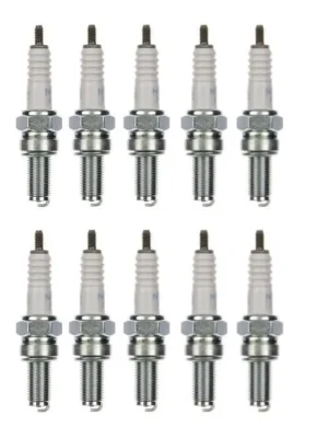 10x Zündkerze CR8E Zündkerzen Set 10 Stück 10er Pack für Motorrad / Roller Wochenendangebot