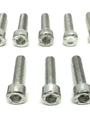 10x Innensechskant Schrauben M6x25 Chrom Set für Roller, Motorrad, Quad Online Kaufen