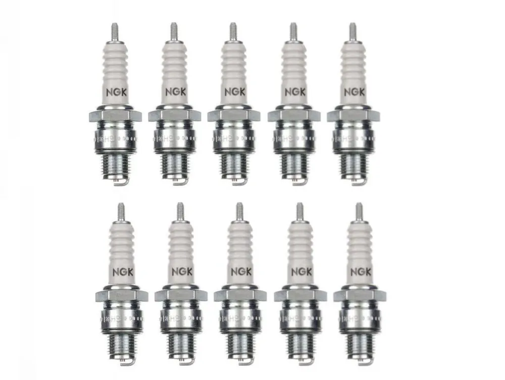 10x Zündkerze NGK B6HS kurz für Vespa Piaggio Ciao Bravo Si V50 PK PX Günstig