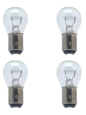 4x Rücklicht Birne BAY15D 12V 21/5W E-geprüft für Roller Echt