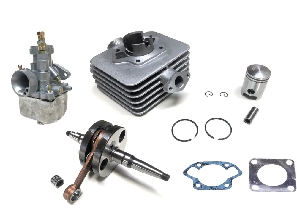 Zylinder + Kurbelwelle + Vergaser Set für Simson S51, S53, SR50, KR51/2 Schwalbe Highlight
