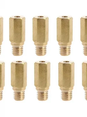 10x Hauptdüse M5 Düse Gr. 122-145 für 21 24 28mm Keihin PWK Vergaser Nur Heute