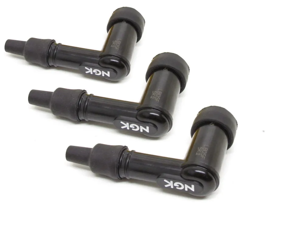 Zertifiziert 3x Zündkerzenstecker LB05F 3er Pack Kerzenstecker Set 3 Stück für Roller Mofa Moped Mokick
