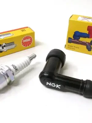 Zündkerzenstecker NGK LB05F & Zündkerze B8HS Mofa Moped Mokick Kracherpreis