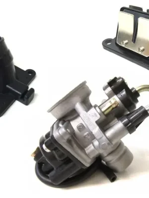 17,5mm Tuning Vergaser Ansaugstutzen Membranblock Set für Minarelli AM6 Aprilia Rieju Beta Wochenendangebot