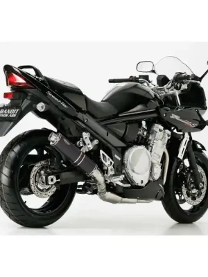 Markenprodukt HURRIC Supersport Auspuff schwarz EG-BE passt für SUZUKI GSF 1250 Bandit(07-16)/GSF 1250 Bandit S(07-16)
