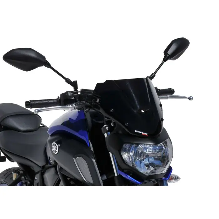 ERMAX Naked-Bike-Scheibe Sport schwarz getönt ABE passt für YAMAHA MT-07(18-20) Nur Für Kurze Zeit