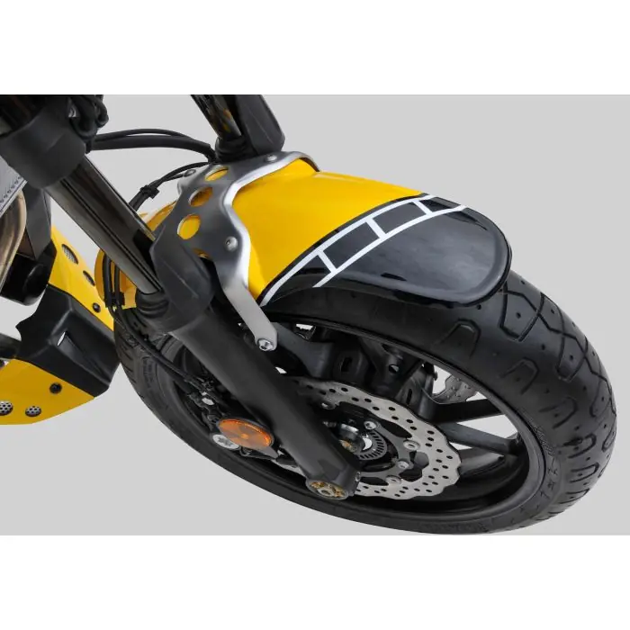 V*BODYSTYLE Sportsline Vorderradkotflügel silber Garage Metal passt für YAMAHA XSR700 / XTribute / Legacy(16-18) Preisknaller