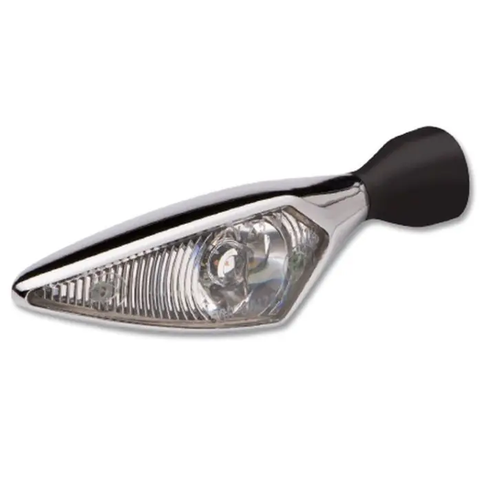 Kellermann Blinker MicroRhombus verchromt, weißes Glas, vr./hl. (Stück) Geprüft