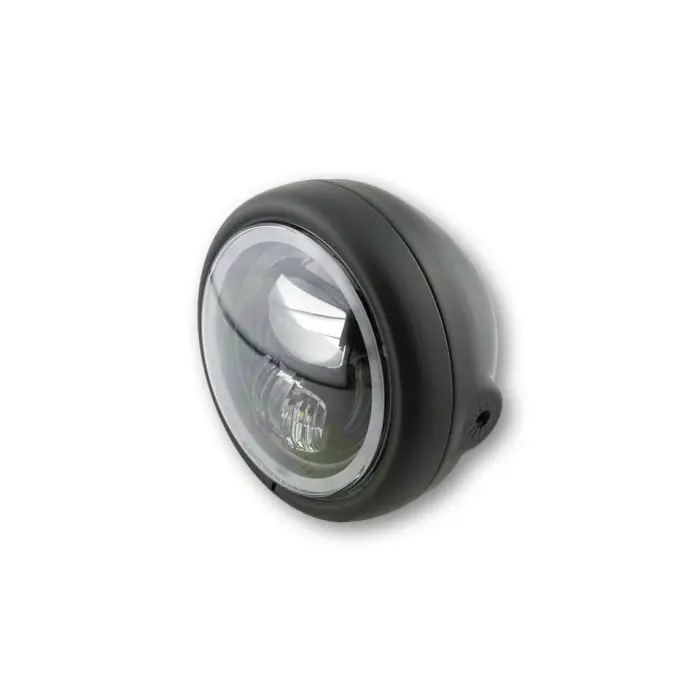 Expressversand HIGHSIDER 5 3/4 Zoll LED-Scheinwerfer PECOS TYP 7 mit Standlichtring, schwarz matt (Stück)