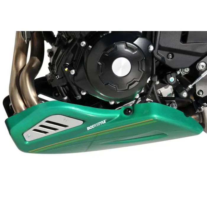Wochenendangebot V*BODYSTYLE Sportsline Bugspoiler schwarz/grau/grün Metallic Spark Black, 660 ABE passt für KAWASAKI Z650 RS(22-22)