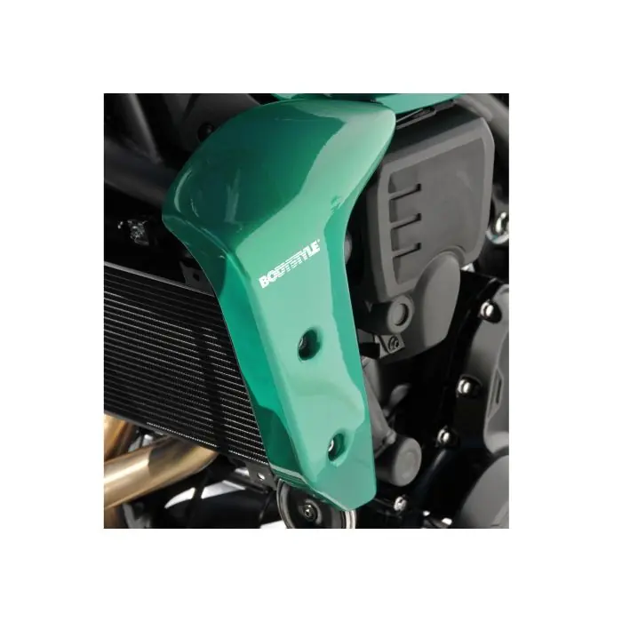 Expressversand BODYSTYLE Sportsline Kühlerseitenverkleidung schwarz/grau Ebony, H8/Metallic Matte Carbon Gray, 51B passt für KAWASAKI Z650 RS(24-24)