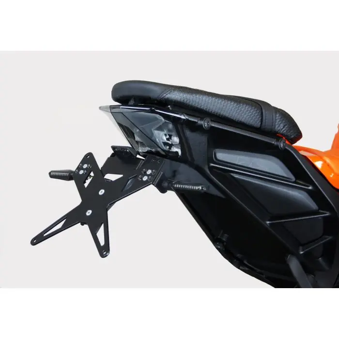 Neue Ware PROTECH X-SHAPE Kennzeichenhalter schwarz passt für KTM 125 Duke(24-24)/390 Duke(24-24)