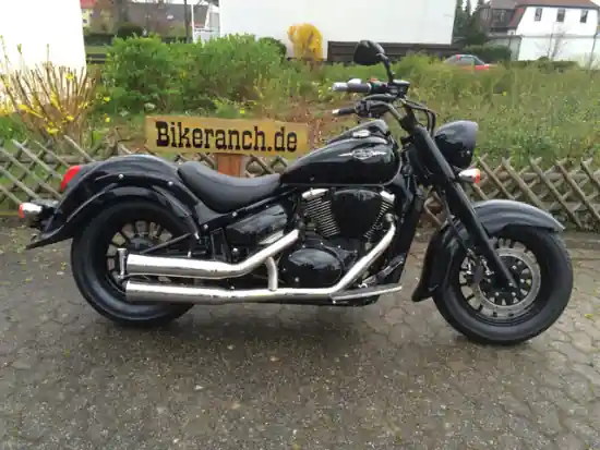 Super - Sale Falcon Double Groove Komplettanlg. / Suzuki C 800 Intruder / mit KAT / silber / EG-BE Direktkauf