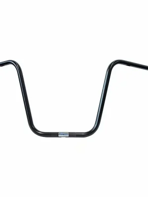 Fehling Apehanger Lenker 40cm hoch Schwarz für Harley-Davidson mit E-Gas mit TÜV Geprüft