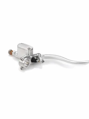 Neue Ware KustomTech Handbremszylinder 14mm DeLuxe Aluminium satiniert für Harley-Davidson