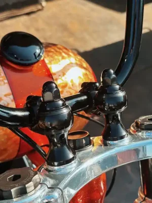Preis Gesenkt Indian Larry Oldschool Throwback Riser Höhe 2" schwarz f. Harley-Davidson