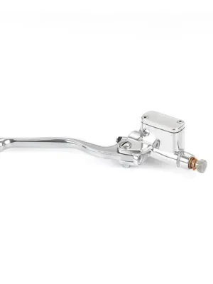 KustomTech Handbremszylinder Grimeca poliert 14mm für Harley-Davidson 1" Lenker Abverkauf