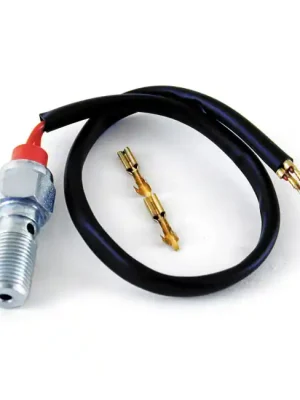 Neue Ware Goodridge Banjo mit Bremslichtschalter f. Bremsleitung 3/8-24 f. Harley-Davidson