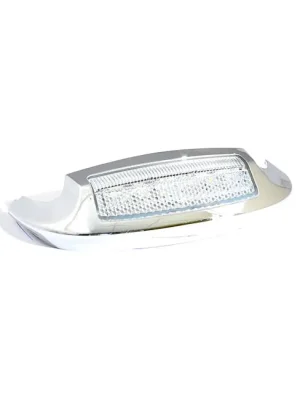 CD Front Fender Tip mit Licht Chrom-Weiß für Harley-Davidson 14-23 Touring Wochenendangebot