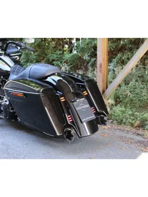 Cultwerk Heckfender Custom V2 Schwarz für Harley-Davidson Touring 14-22 Sichere Zahlung
