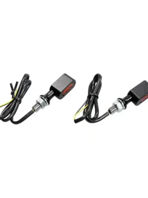3-1 Blinker Fastline LED. Schwarz, Glas Orange, für Harley-Davidson mit E-Zeichen Expressversand