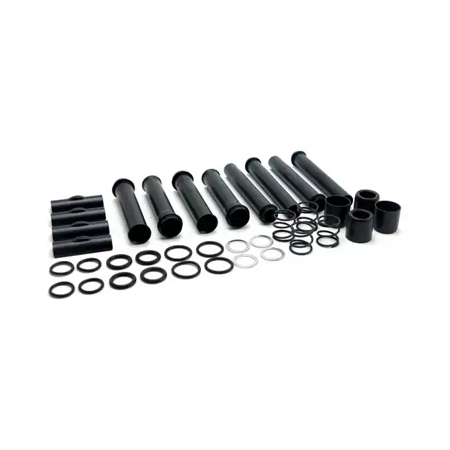 Markenware Pushrod Stößel Cover, Schwarz, für Harley-Davidson M8 17-25