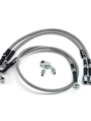 Goodridge Bremsleitungskit komplett Stahlflex, f. Harley-Davidson FXCWC 2011 m. TÜV! Geprüft