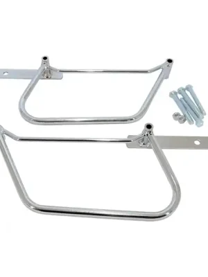 Longride Satteltaschehalter Chrom, für Harley-Davidson Dyna 06-17 Neue Kollektion