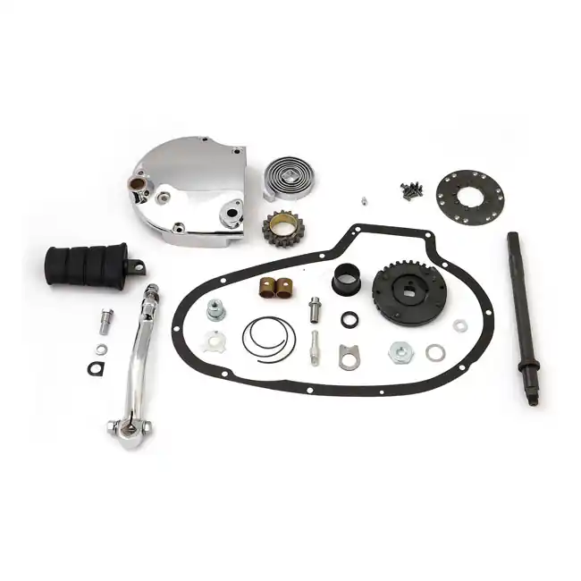 Schneller Versand Kicker-Kit, Chrom, für Harley-Davidson XL 73-76 Kick & E-Start