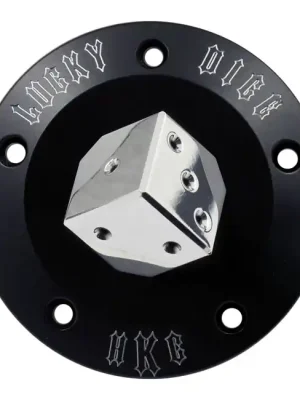 HKC Point Cover Lucky Dice, CC, f. Harley-Davidson Twin Cam 99-17 Neu Im Sortiment