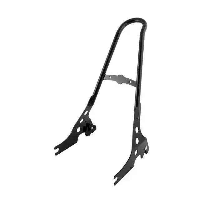 Neuheit SissyBar komplett, 21", abnehmbar, Schwarz, für Harley-Davidson Sportster 04-21
