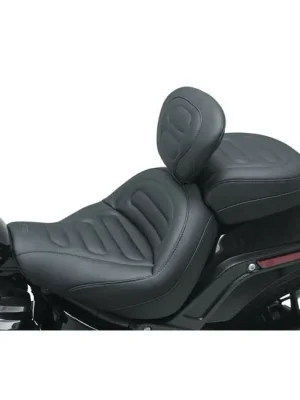 Mustang Touring Solo Sitz, mit Rückenlehne, f. Harley-Davidson Fat Bob 18-21 Heißes Angebot