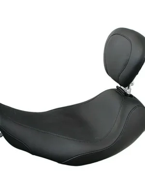 Markenprodukt Mustang Wide Tripper Solo Sitz Lehne Schwarz f. Harley-Davidson FLHR, FLHX 97-07