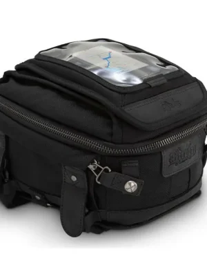 Begrenztes Angebot Burly Voyager Tankrucksack, Schwarz, für Harley-Davidson