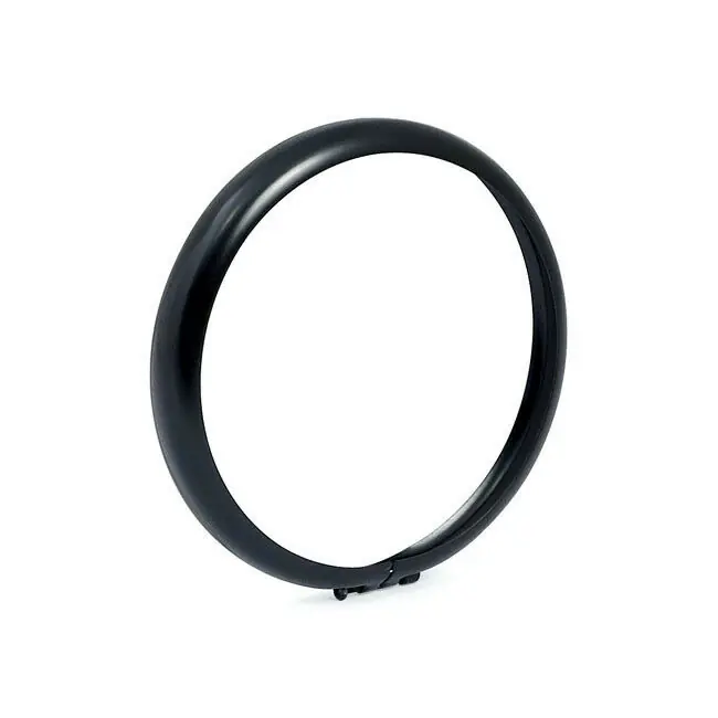 Lampenring 4 1/2" Schwarz für Harley-Davidson mit Bates Style Scheinwerfer Geprüft