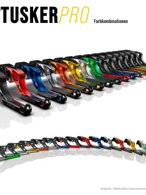 Bestseller Spiegler Bremstechnik TUSKER PRO Brems- und Kupplungshebel SET mit ABE passend für Kawasaki Versys 1100 - Modelle (2025-)