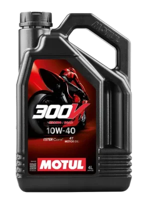 Ausverkauf Motul 300V Motoröl 4-Takt Factory Line Road Racing 10W-40 100% synthetik 4L Kanister