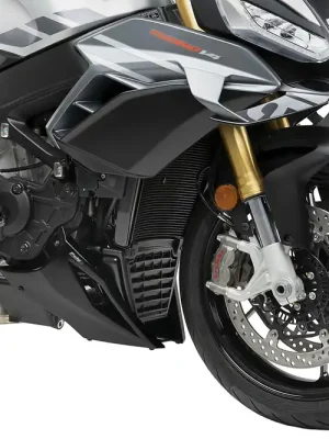 Schneller Versand PUIG Bugspoiler mit ABE schwarz passend für Aprilia Tuono V4 1100 / Factory - Modelle (2021-2026)