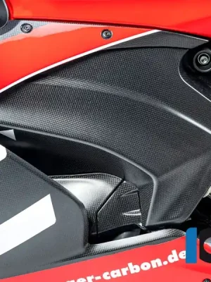 Preisknaller Ilmberger Carbon Abdeckung unterm Rahmen links matt passend für Ducati Panigale V2 - Modelle (2020-2024)