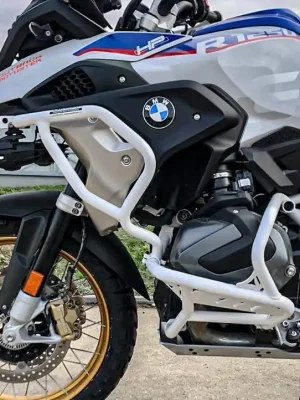 Outback Motortek Sturzbügel Weiss passend für BMW R 1250 GS & ADV - Modelle (2019-2023) Must-Have