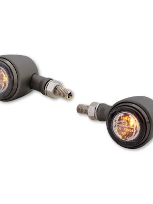 Super-Preis LSL Retro LED Blinker mit ECE titan getönter Reflektor Paar passend für Kawasaki Z400 / Z650 & Z650 RS - Modelle (2021-2024)