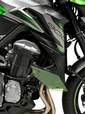 PUIG Downforce Naked Side Spoiler mit ABE grün passend für Kawasaki Z900 - Modelle (2017-2019) Meistverkauft