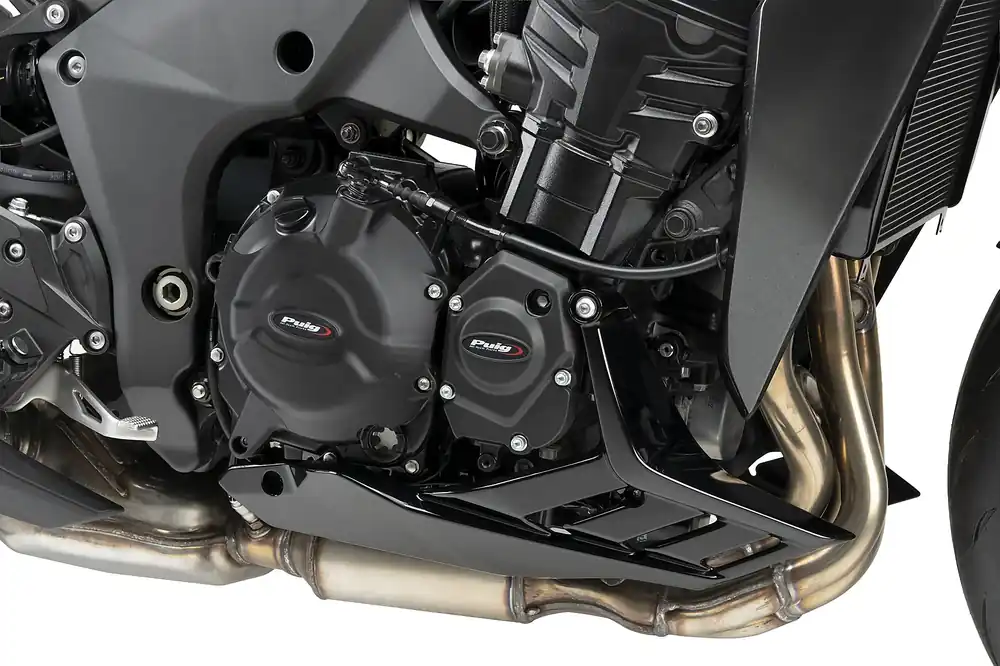 Aktuell PUIG Motordeckelschoner 3-teilig schwarz passend für Kawasaki Z1100 / SE - Modelle (2025-2026)
