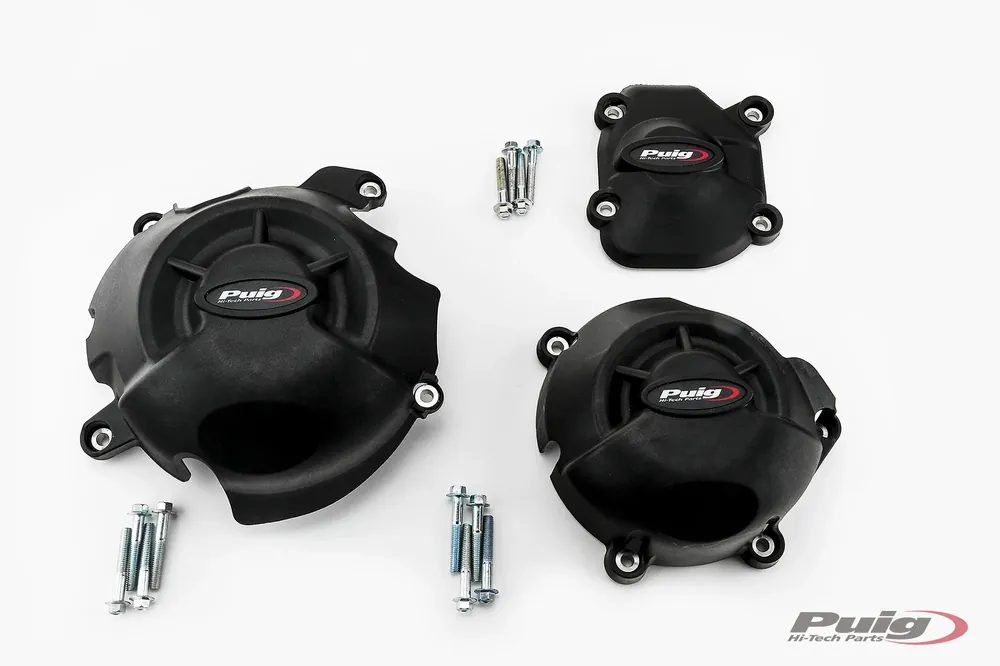 Bestpreis PUIG Motordeckelschoner 3-teilig schwarz passend für Kawasaki Z800 / E - Modelle (2013-2016)
