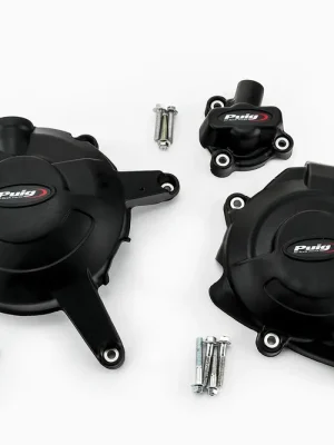 PUIG Motordeckelschoner 3-teilig schwarz passend für Yamaha YZF-R3 - Modelle (2016-2024) Knallerangebot