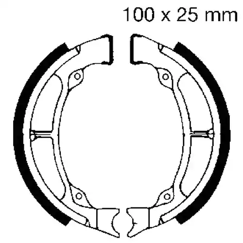 Abverkauf Bremsbacken mit Feder EBC S601 (1 Satz)