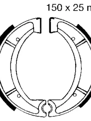 Zertifiziert Bremsbacken ohne Feder EBC Y510G (1 Satz)