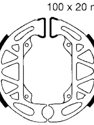 Bremsbacken mit Feder EBC 806 (1 Satz) Versand Am Gleichen Tag